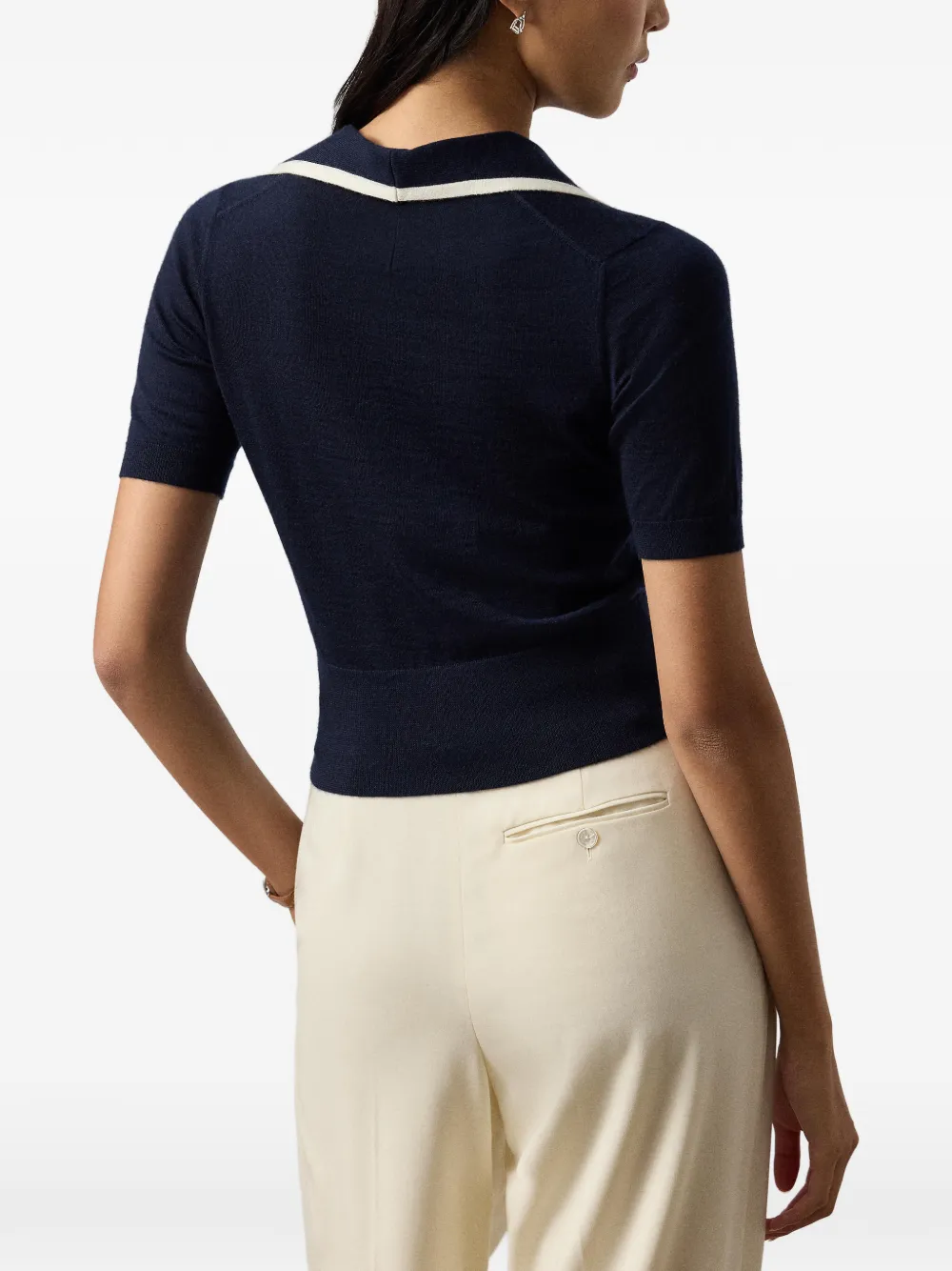 Ralph Lauren Collection T-shirt met opgestikte zak Blauw