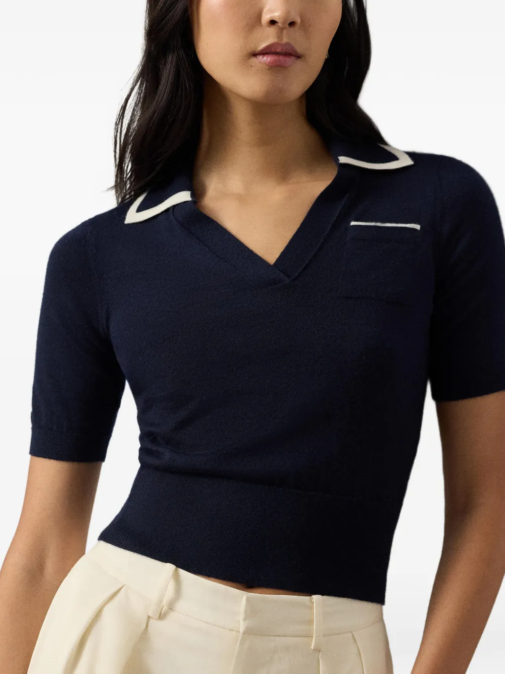 Ralph Lauren Collection T-shirt met opgestikte zak Blauw