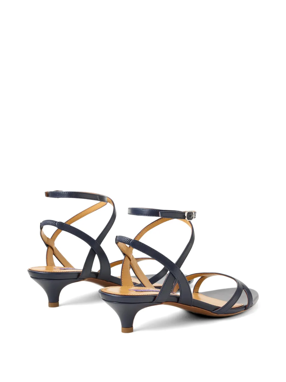 Ralph Lauren Collection Clarke sandalen met gekruiste bandjes Blauw