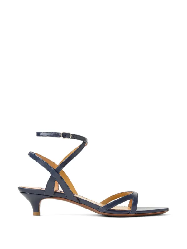 Ralph Lauren Collection Clarke Crisscross Buckled Sandals in Blue