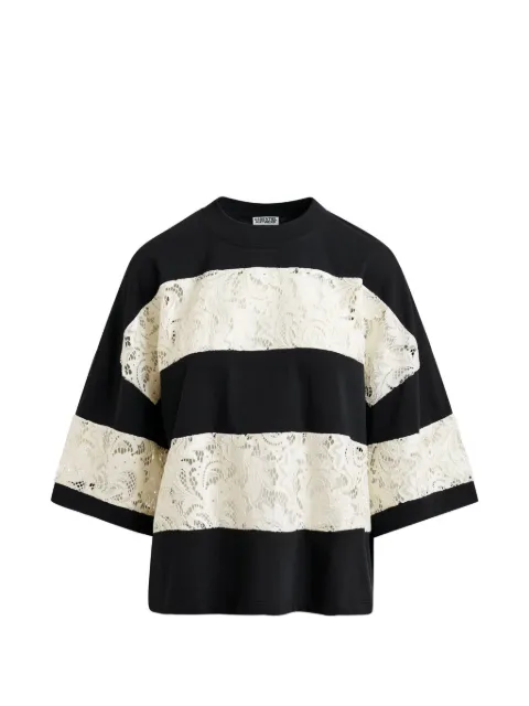 Essentiel Antwerp 레이스 스트라이프 티셔츠