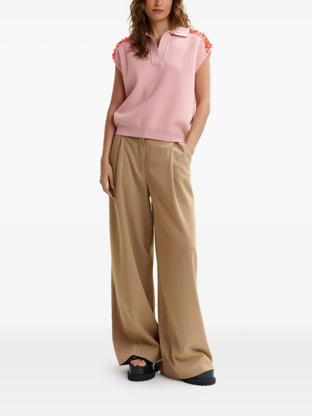  Essentiel Antwerp Joline Sequin-embellished Top - Pink 