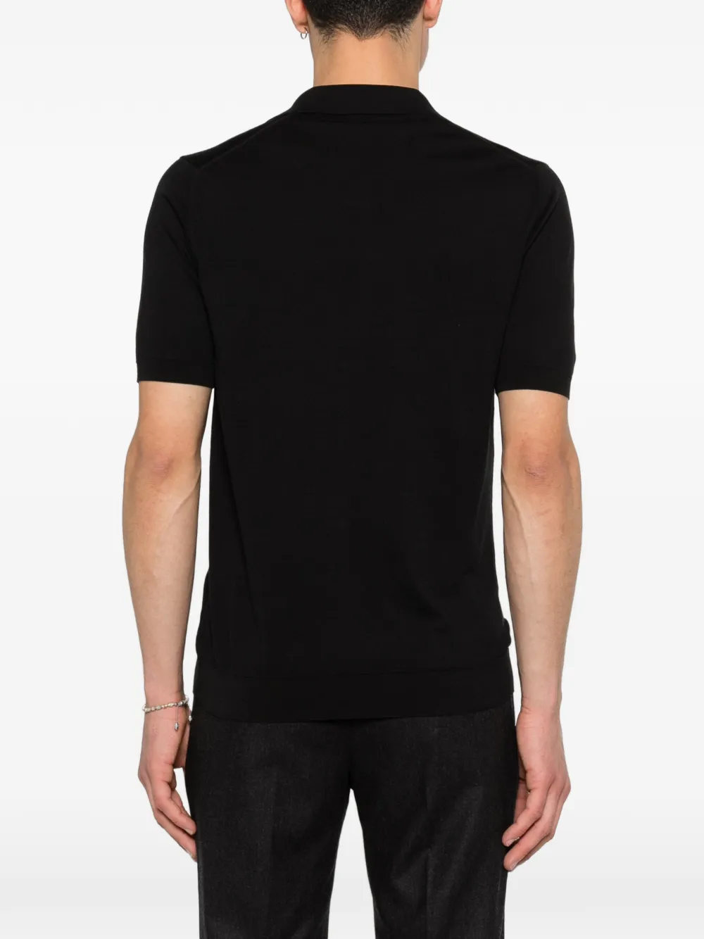 Fedeli Poloshirt met korte mouwen Zwart