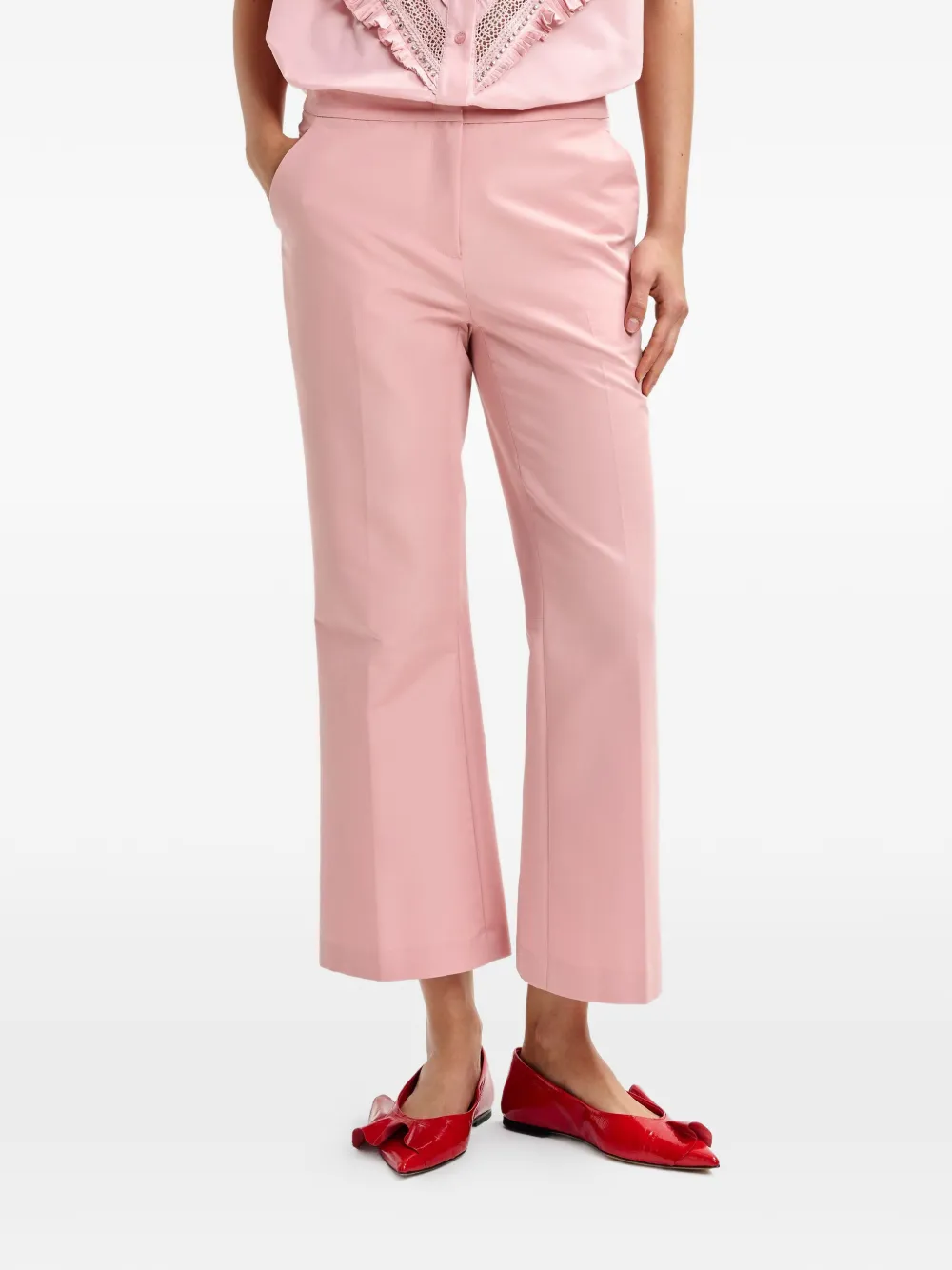 Essentiel Antwerp Jordy flared broek Roze