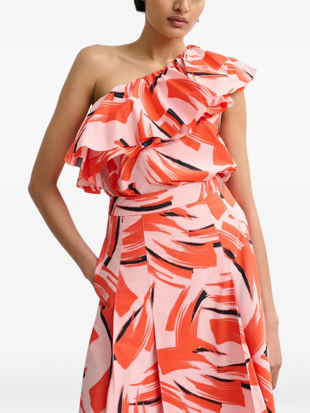 Essentiel Antwerp Blusa Jillian con ruches - Rosa