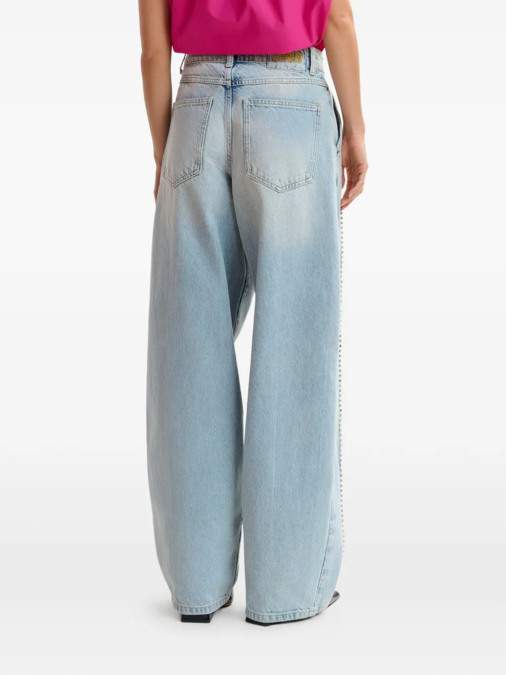Rhinestone-Embellished Jeans