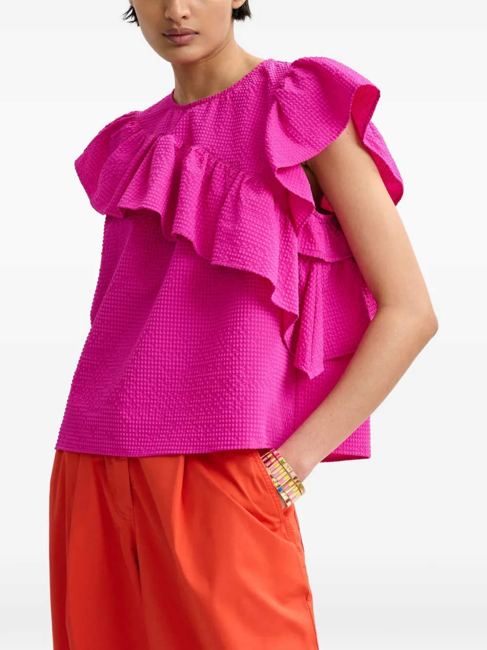  Essentiel Antwerp Joojoo Ruffled Blouse - Pink 