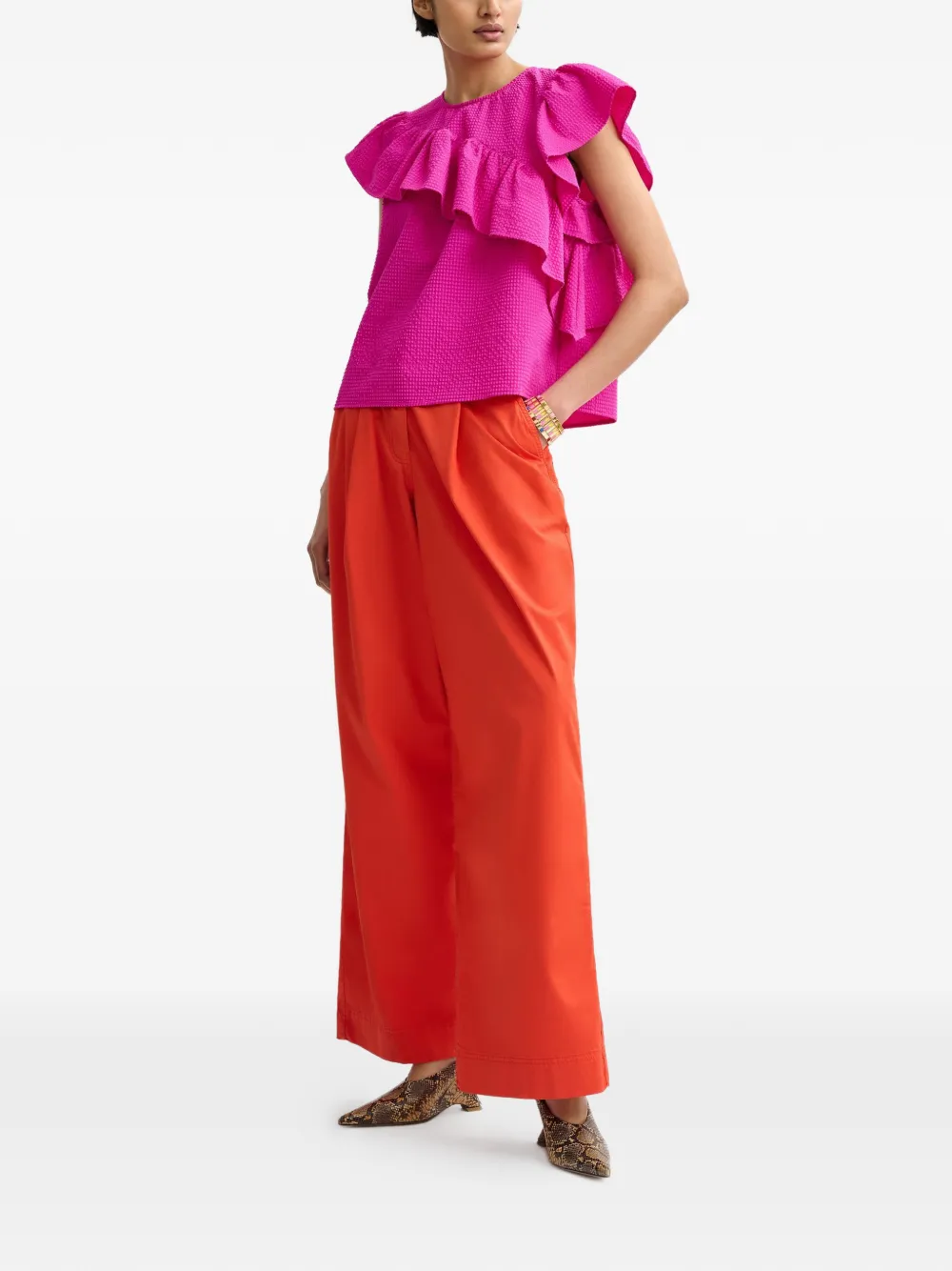  Essentiel Antwerp Joojoo Ruffled Blouse - Pink 