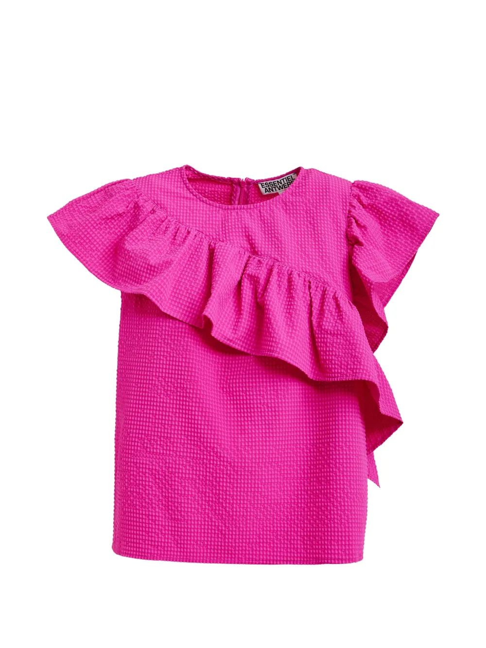 Essentiel Antwerp Blusa Joojoo con ruches - Rosa