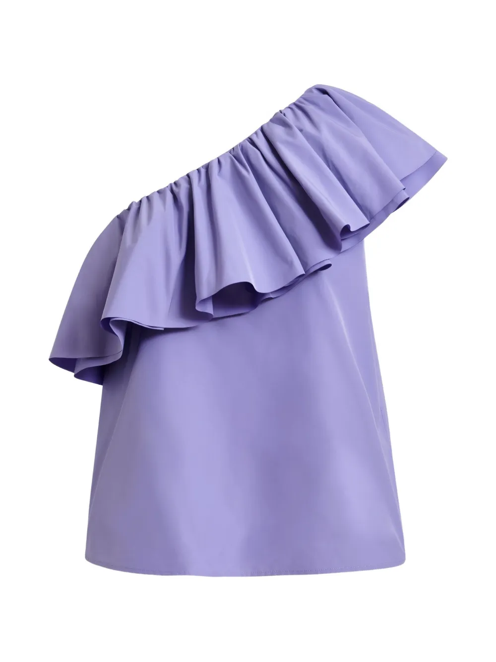 Essentiel Antwerp Blusa monospalla con ruches - Viola