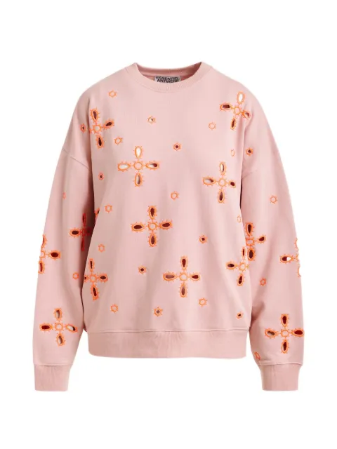 Essentiel Antwerp floral-pattern embroidered sweatshirt