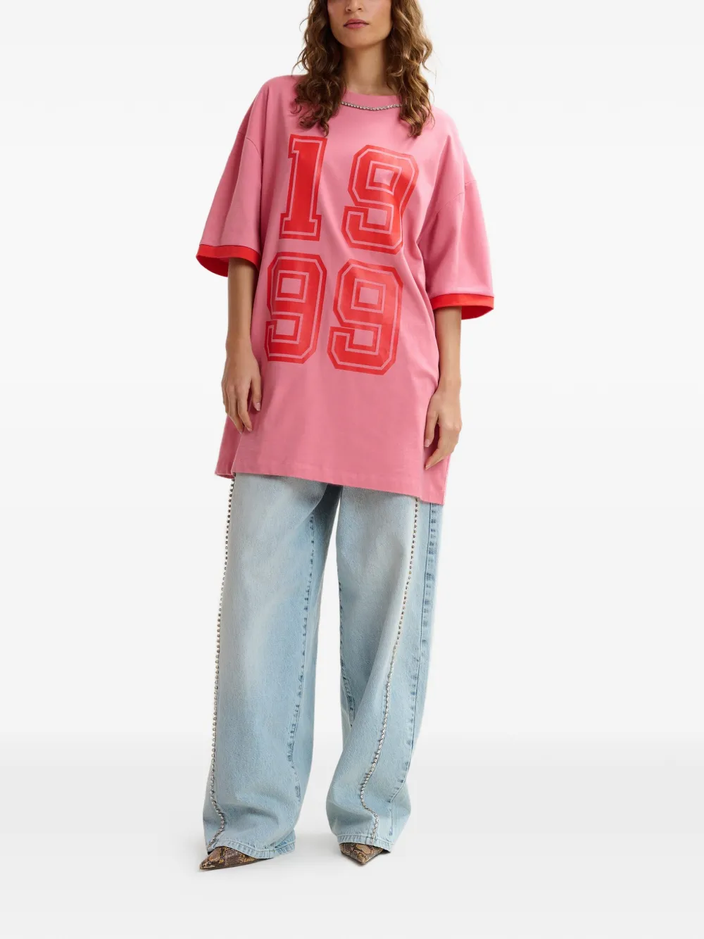 Numeric-Print T-Shirt