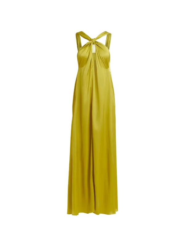 essentiel antwerp halter dress Essentiel Antwerp Finch Halterneck Dress in Pink Blush