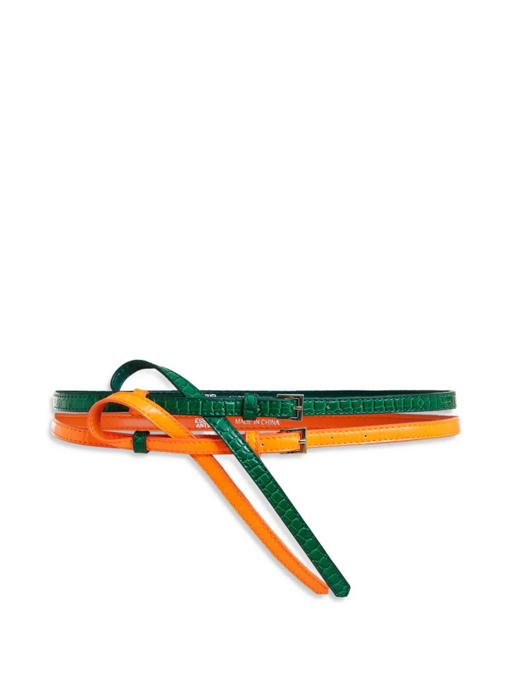 Essentiel Antwerp Cintura con design color-block - Verde