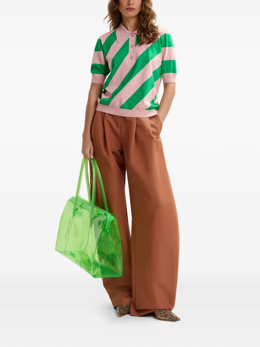  Essentiel Antwerp Pleated Trousers - Brown 