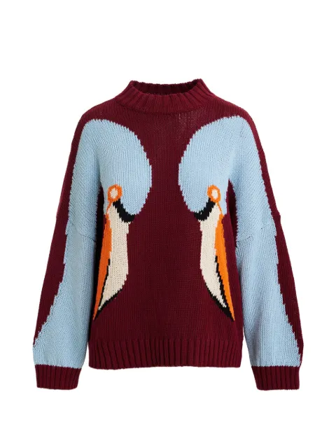 Essentiel Antwerp Jinie intarsia-knit sweater