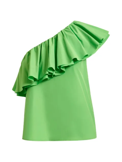 Essentiel Antwerp Blouse met ruches en asymmetrische hals