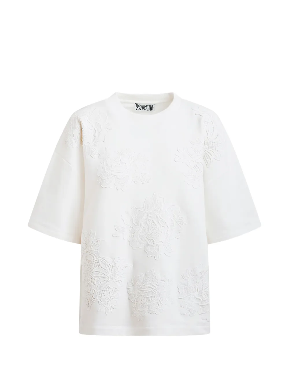 Essentiel Antwerp T-shirt con motivo a fiori - Bianco