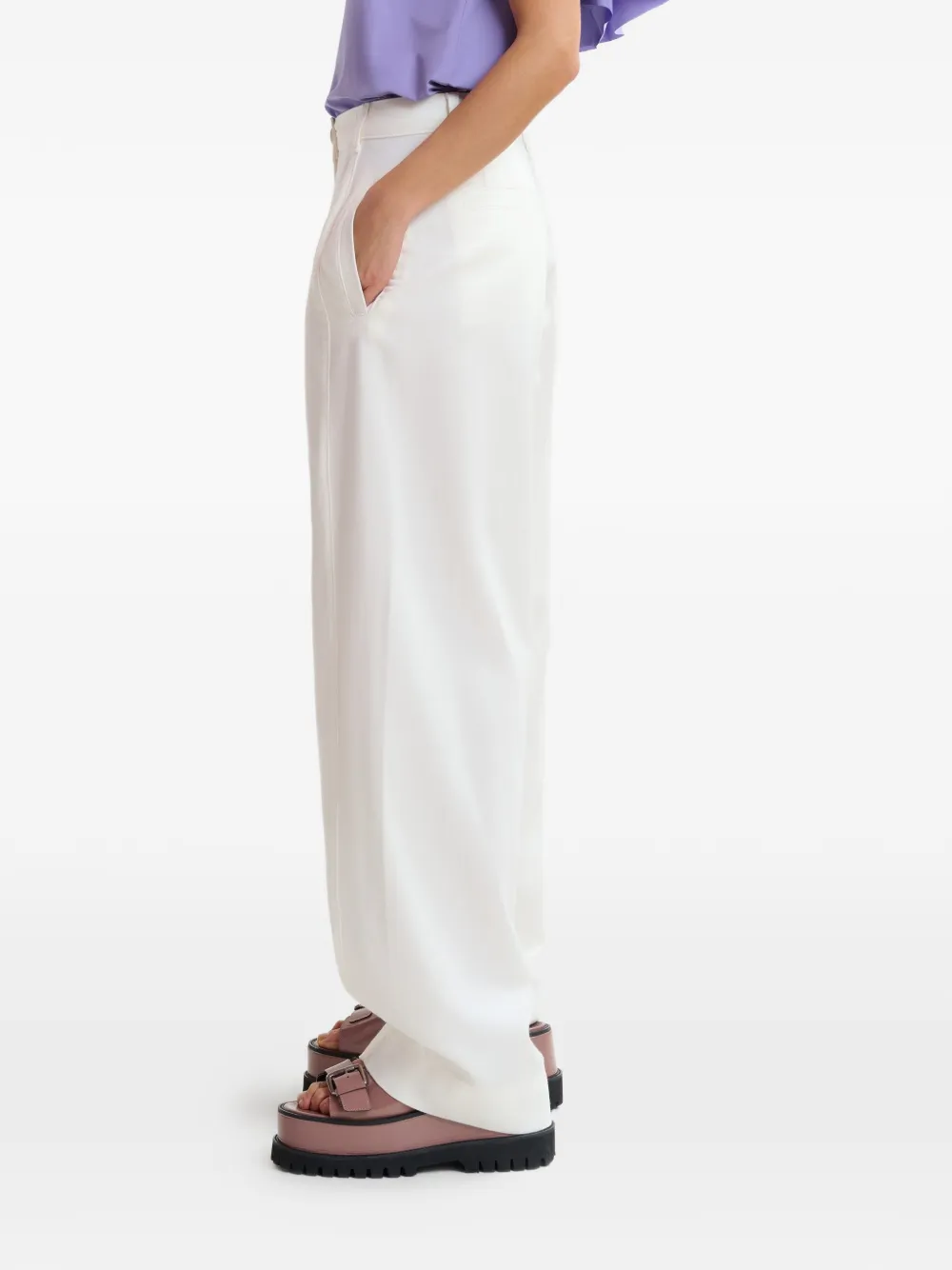 Essentiel Antwerp Broek met zijzak Wit