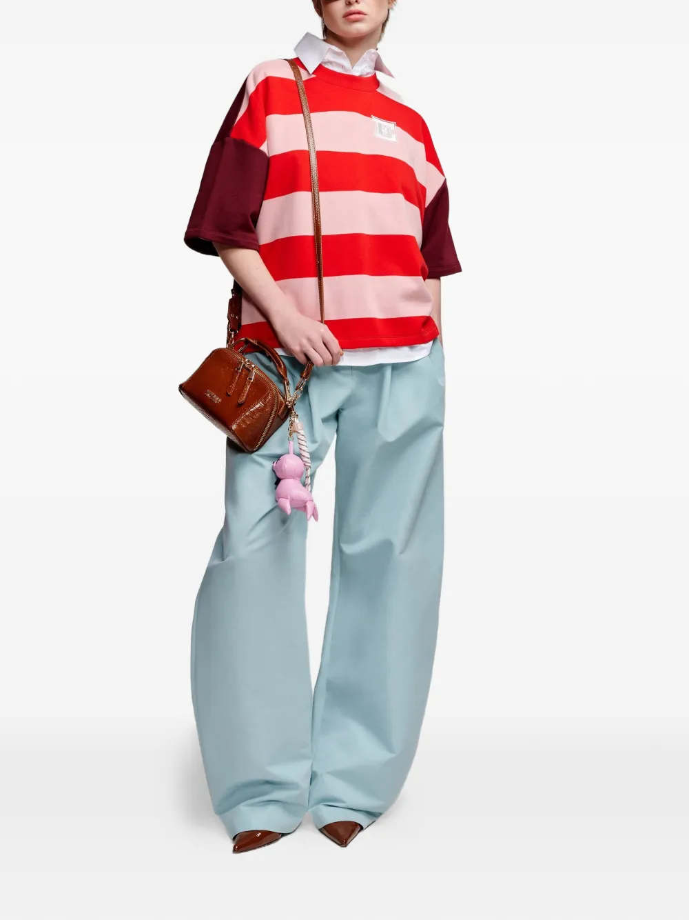  Essentiel Antwerp Striped T-shirt - Red 