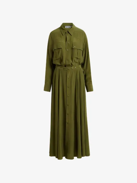 Essentiel Antwerp robe longue à poches poitrine