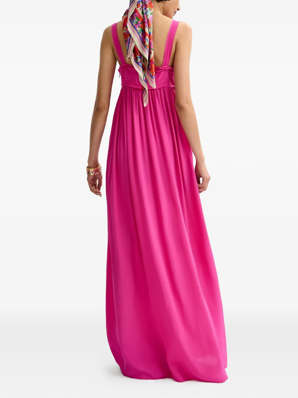 Essentiel Antwerp Maxi-jurk met V-hals Roze