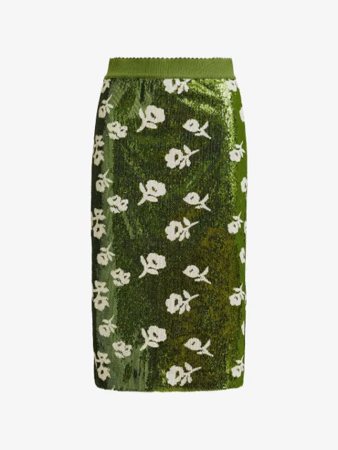 Essentiel Antwerp floral-print midi skirt