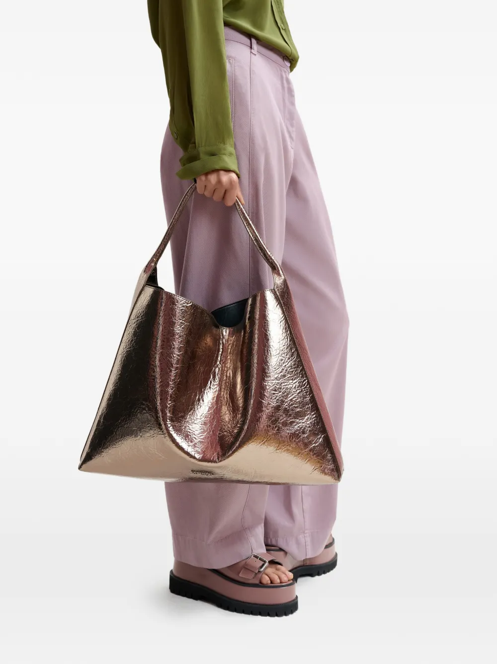  Essentiel Antwerp Logo Tote Bag - Gold 