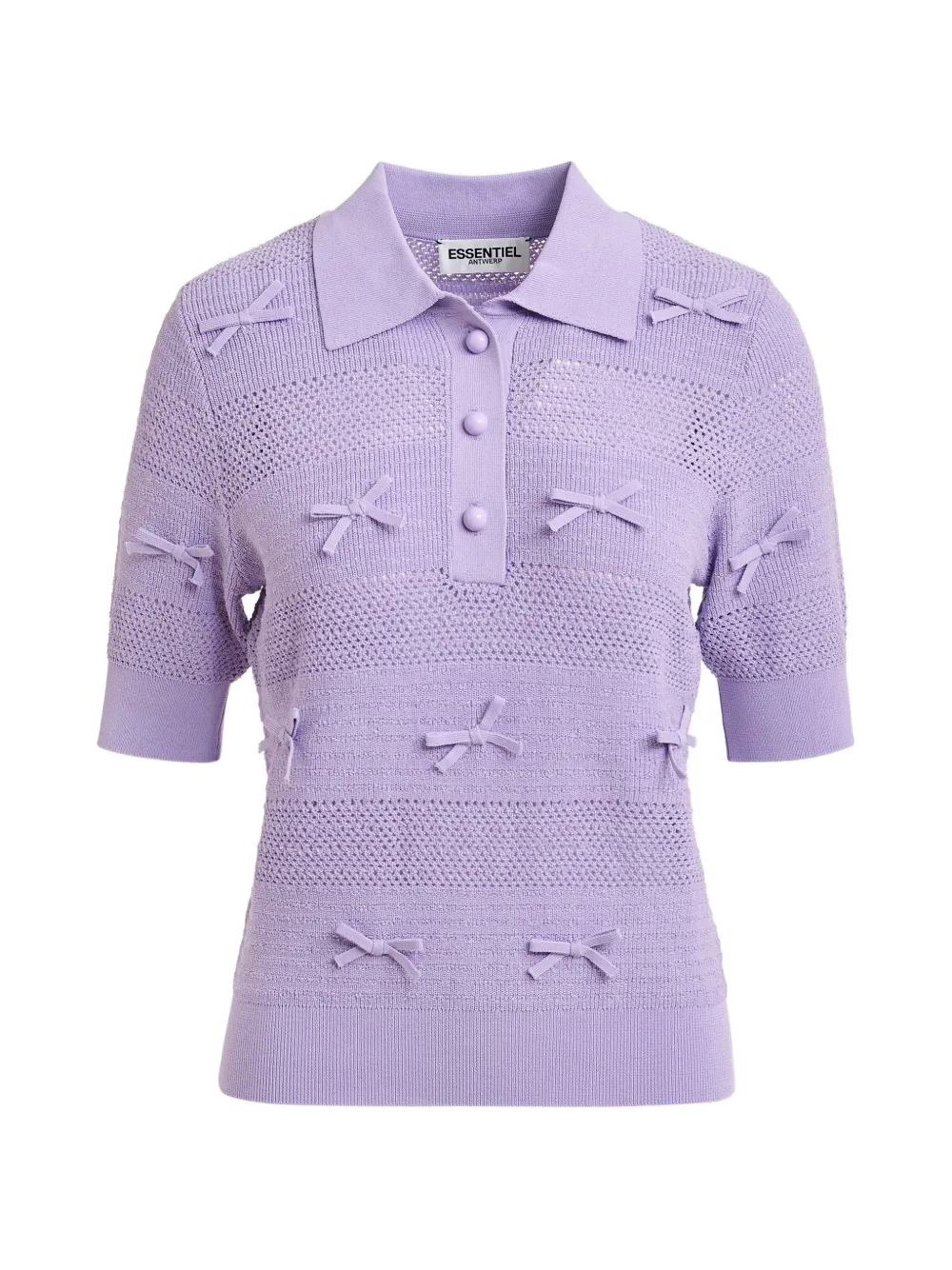 Essentiel Antwerp Polo con fiocco - Viola