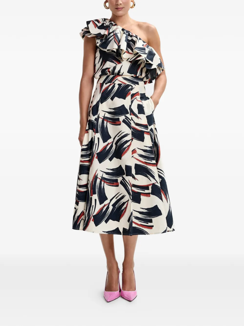 Printed Midi Skirt