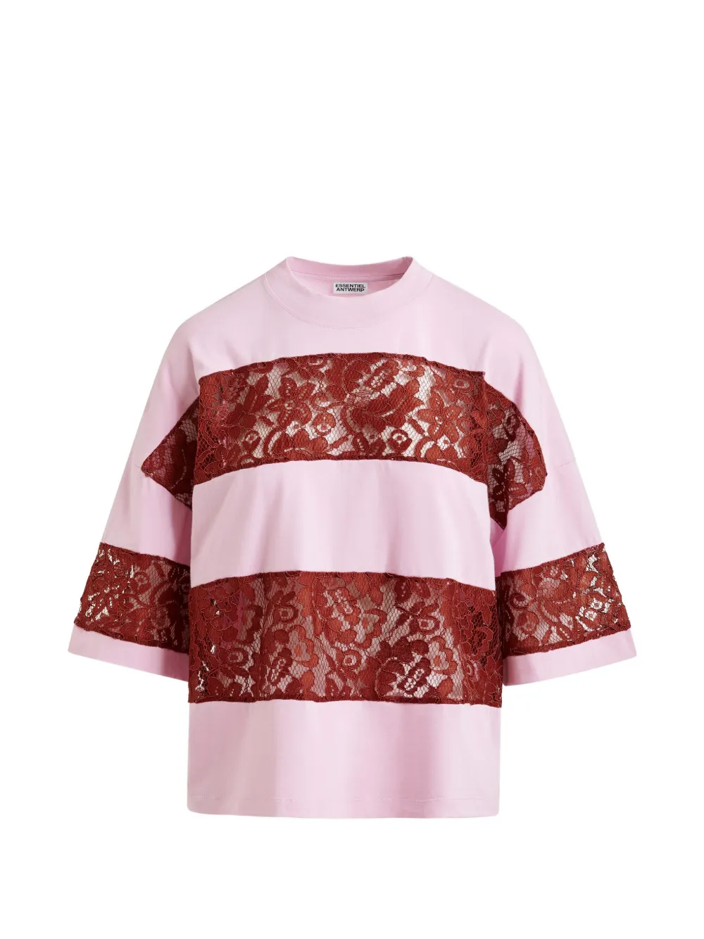 Essentiel Antwerp T-shirt a righe - Rosa