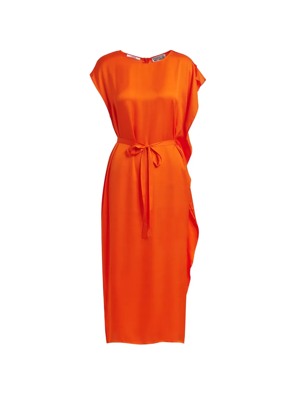 Essentiel Antwerp Abito midi con cintura - Arancione