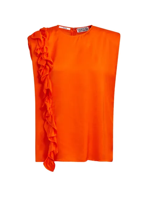 Essentiel Antwerp ruffled sleeveless blouse