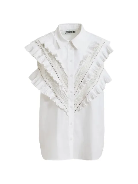 Essentiel Antwerp ラッフル レース シャツ