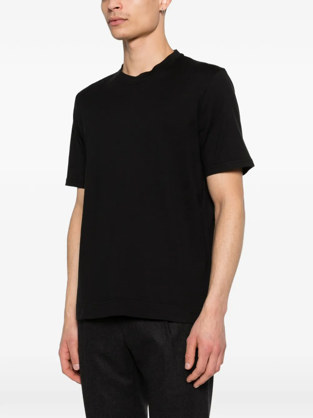  Fedeli Crew-neck T-shirt - Black 
