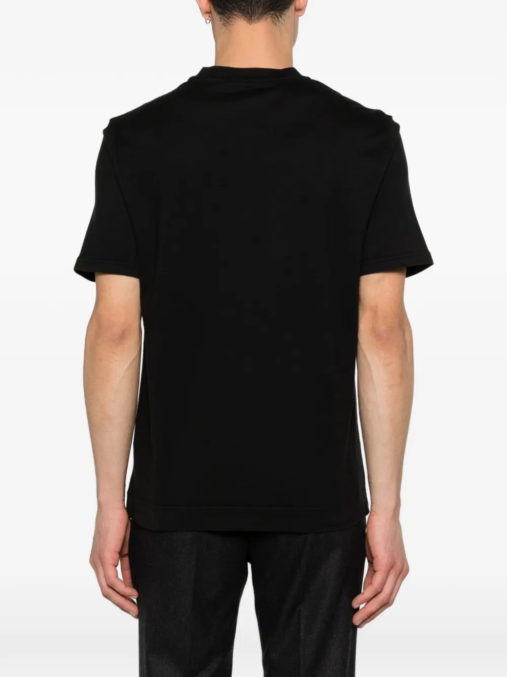 Fedeli T-shirt met ronde hals Zwart
