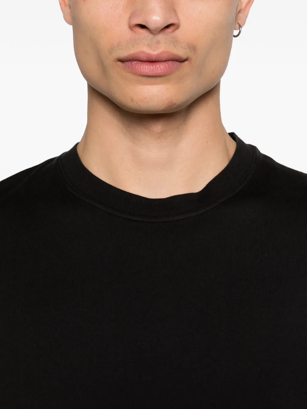 Fedeli T-shirt met ronde hals Zwart
