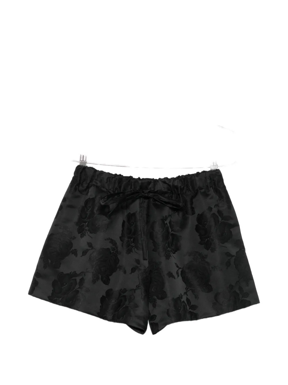 Simone Rocha floral-pattern shorts - Nero