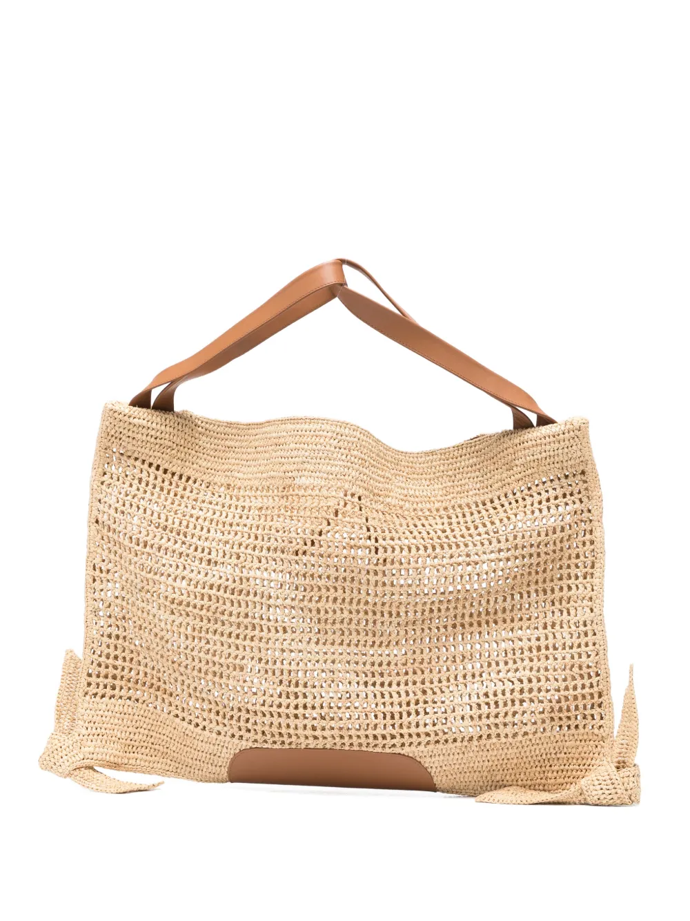 Hereu Cador woven tie tote bag - Toni neutri