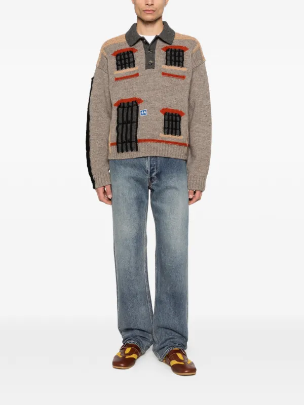JW Anderson ボタン ジーンズ | ブルー | FARFETCH JP