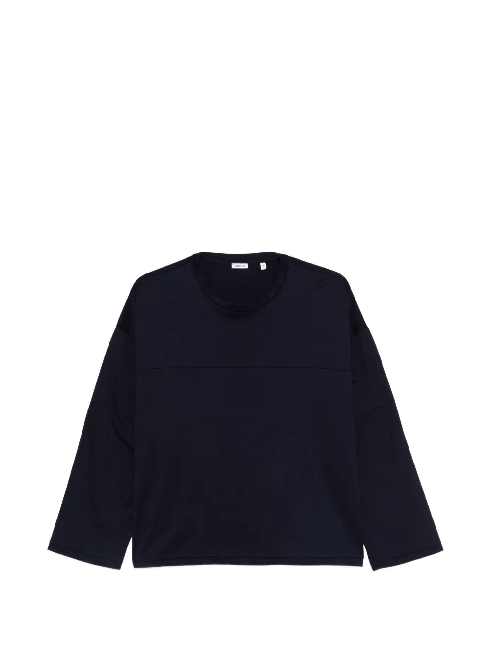 ASPESI Top girocollo a maniche lunghe - Blu