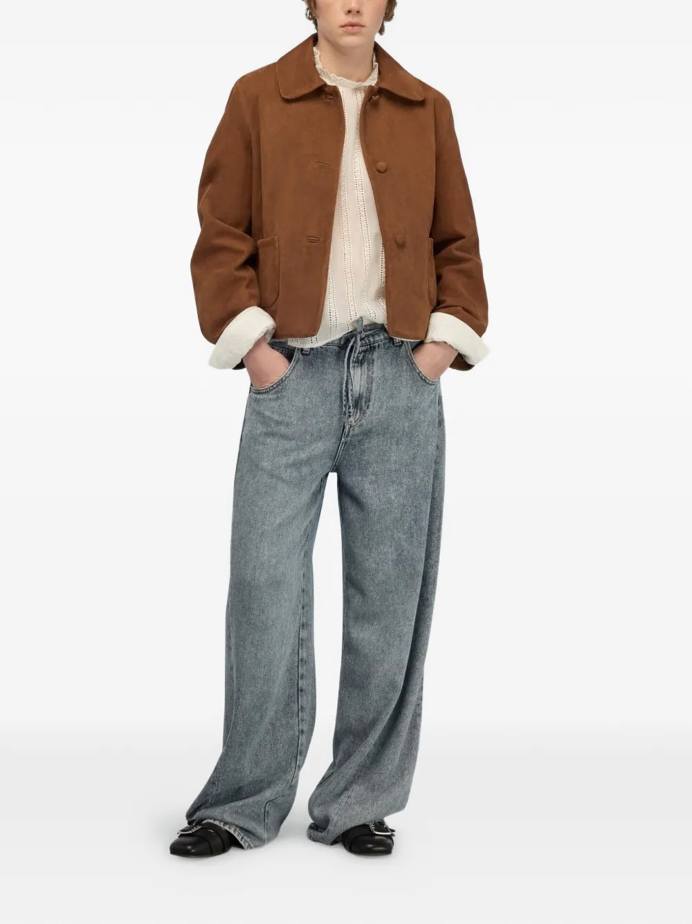  Semicouture Drawstring-waist Jeans - Blue 