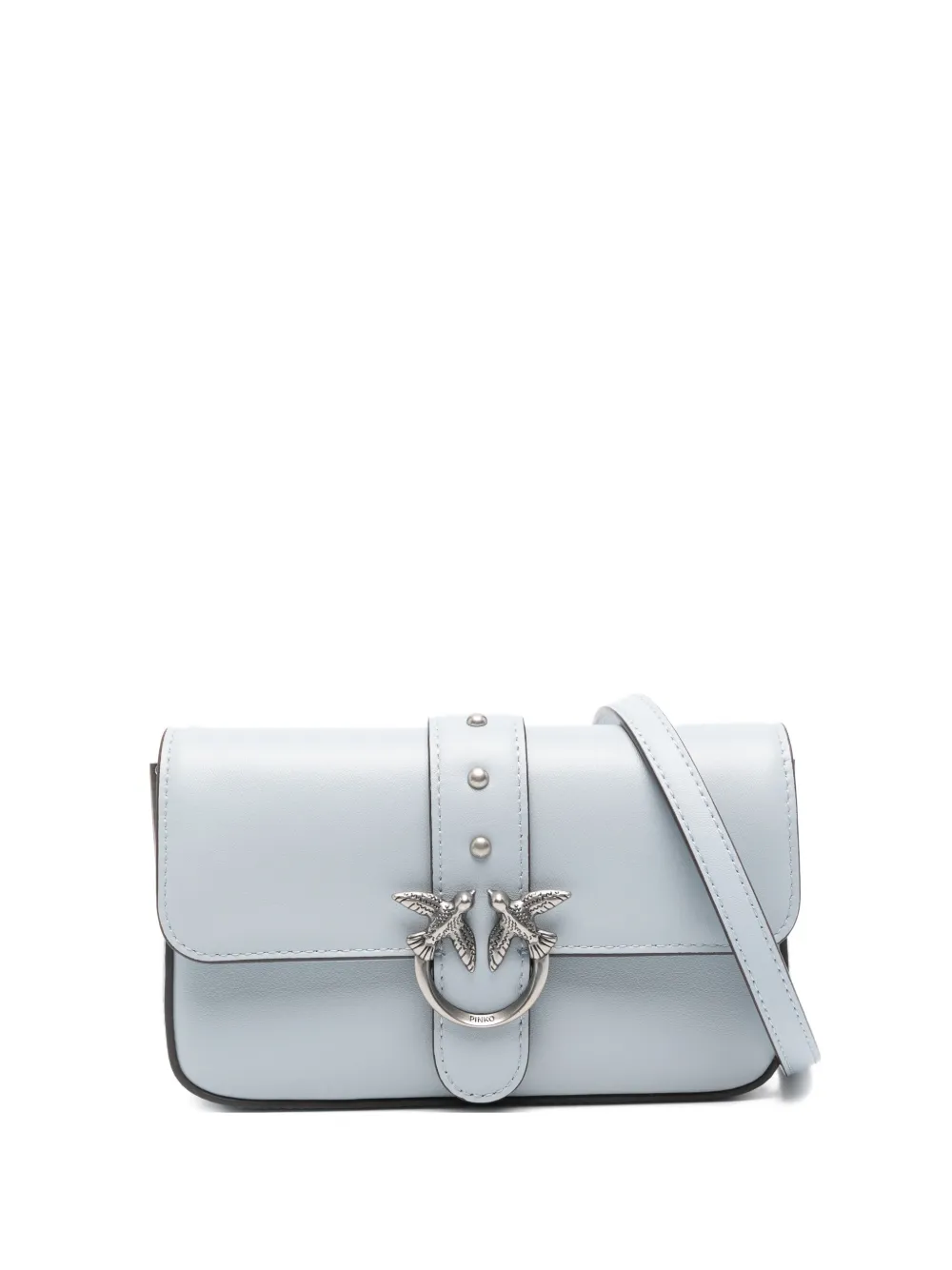 PINKO Baby Love Bag One stud embellished cross body bag - Blu