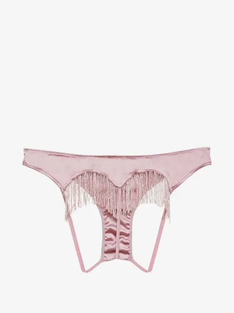 Fleur Du Mal beaded fringe briefs