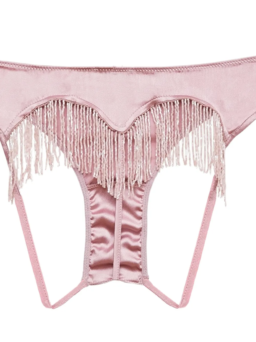  Fleur Du Mal Beaded Fringe Briefs - Pink 