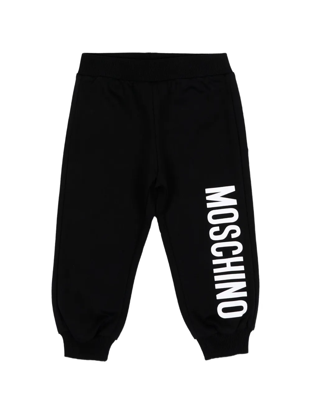 Moschino Kids logo sports trousers - Nero