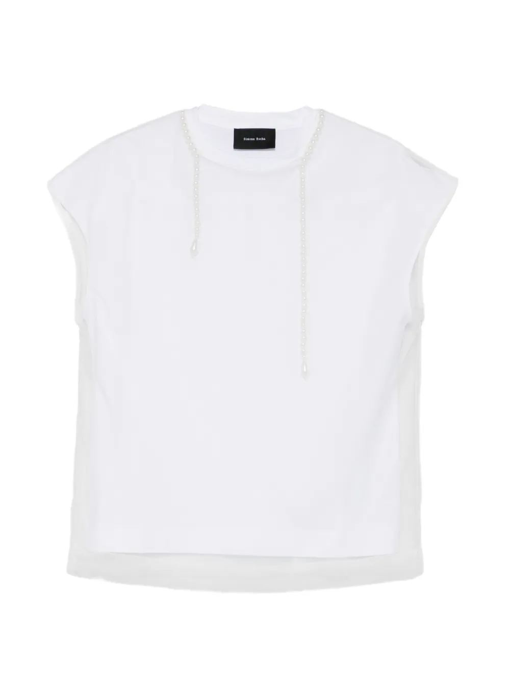 Simone Rocha round-neck T-shirt - Bianco