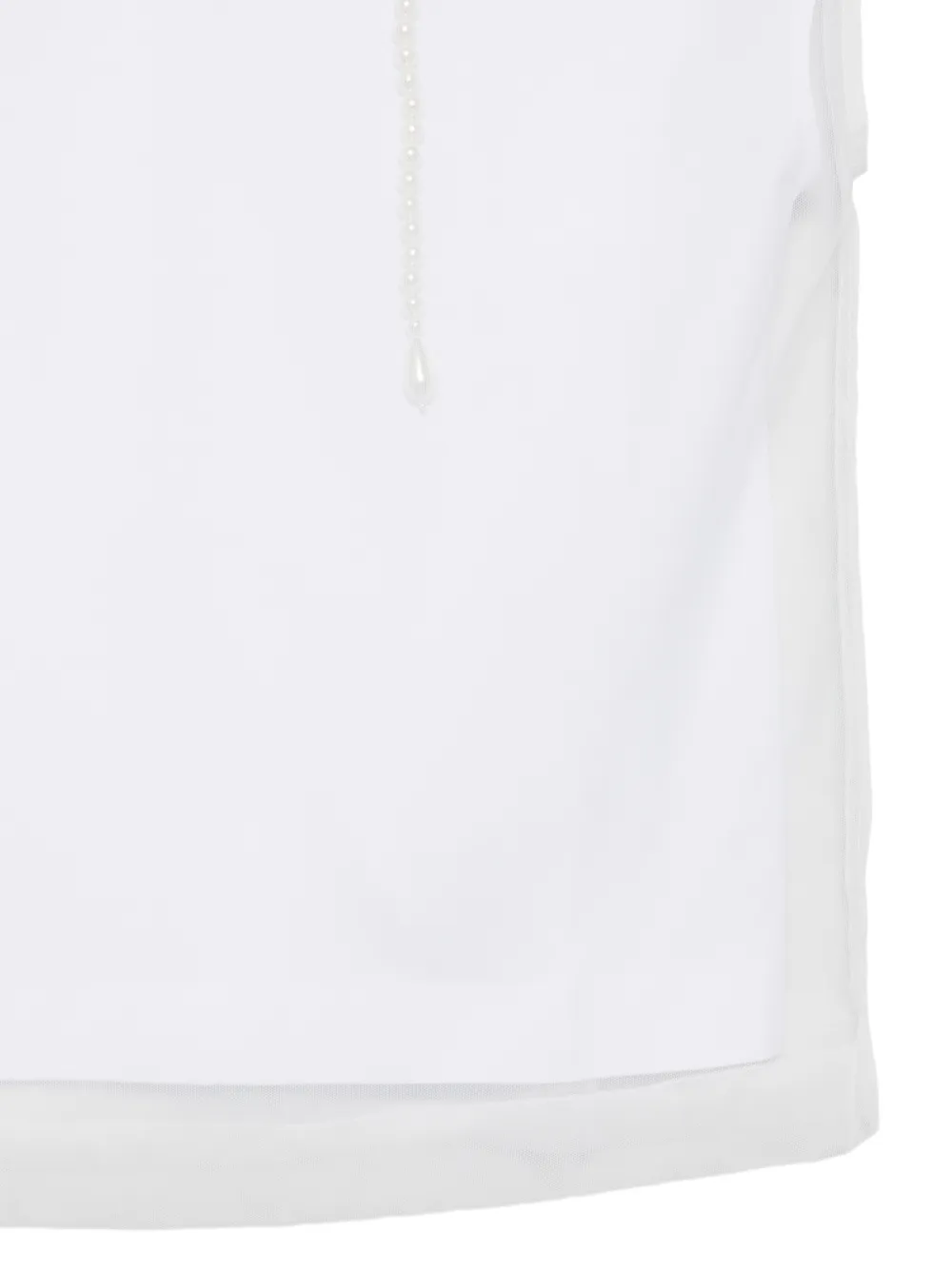  Simone Rocha Camiseta Con Cuello Redondo - Blanco 