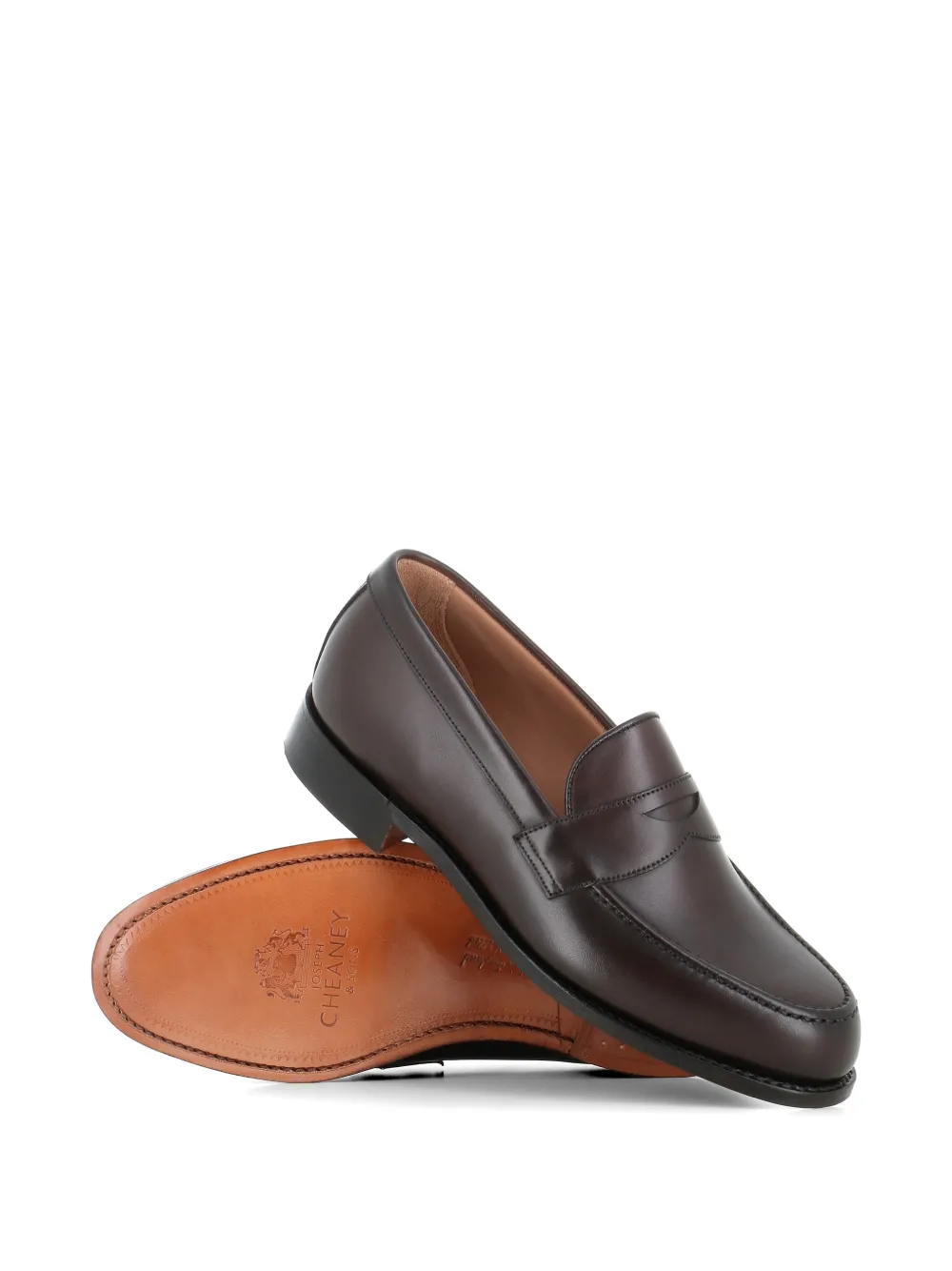CHEANEY Leren loafers Bruin