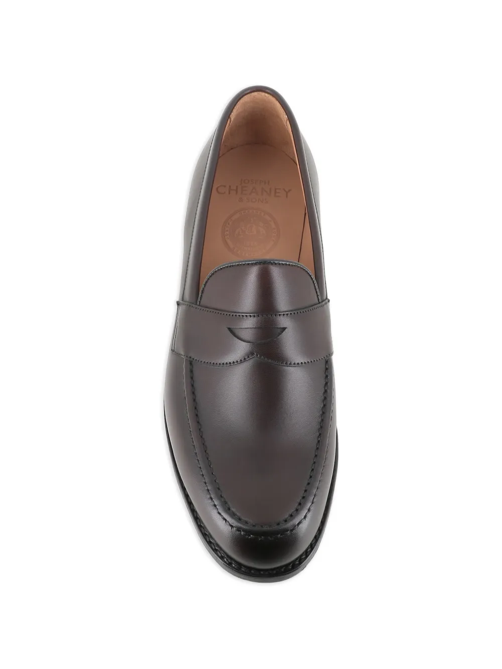 CHEANEY Leren loafers Bruin